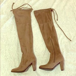 Nude Over the Knee Boots
